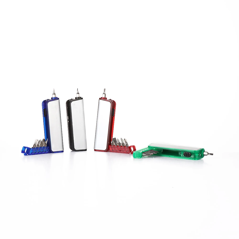 Promotional Multi-tool Holder & LED Torch Portable Screwdriver Kit with LED Light