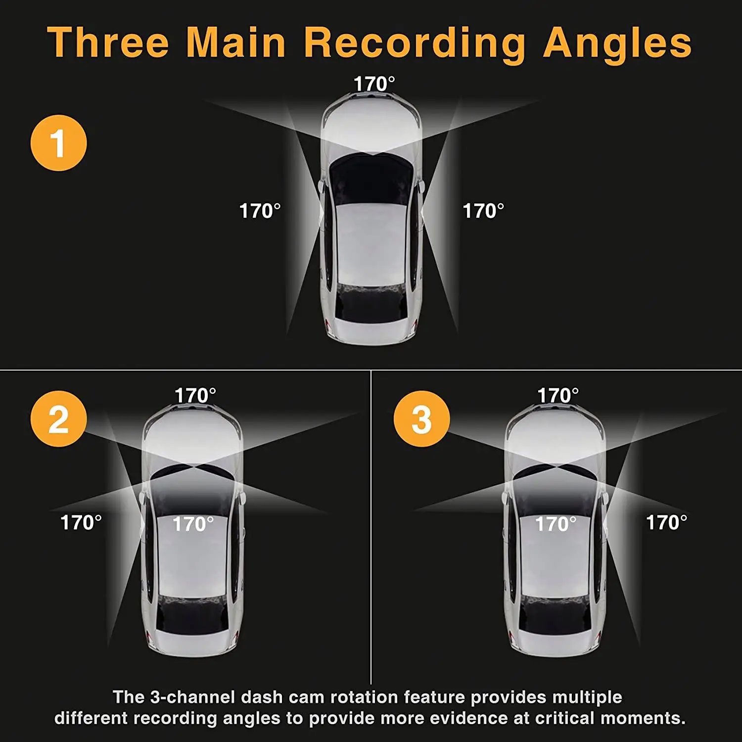 4 Camera 1080P Car DVR with WiFi GPS Night Vision Dual Lens Dash Cam 3 Channel HD IP Screen Car Camcorder