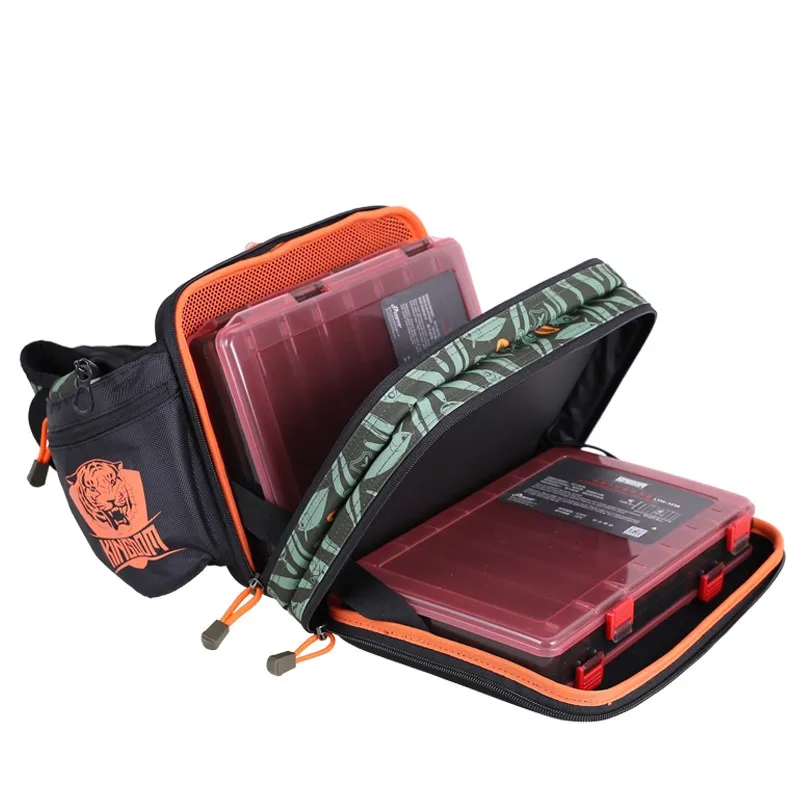 Factory Price Professional Waterproof Cloth Nylon Outdoor Fishing Tackle Case Bag