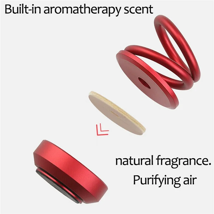 Solar Car Aromatherapy Essential Oil Diffuser 360 Double Ring Rotating Design Car Perfume Air Purifier Car Fragrance 2021