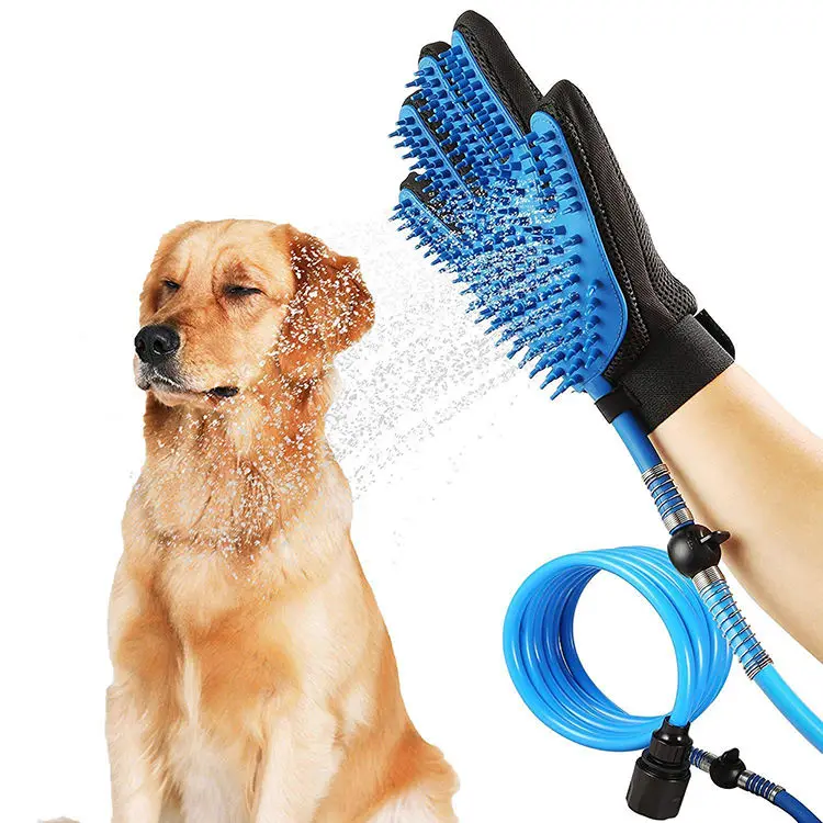 Pet Washing Grooming Tools Dog Cat Massage Shower Sprayer Hair Remover Brush Silicone PS Pet Bathing Products Customized Size