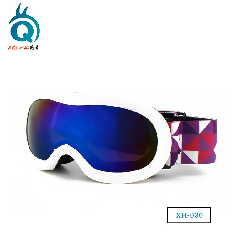 Professional manufacturer best water transfer color anti fog children ski snow goggles