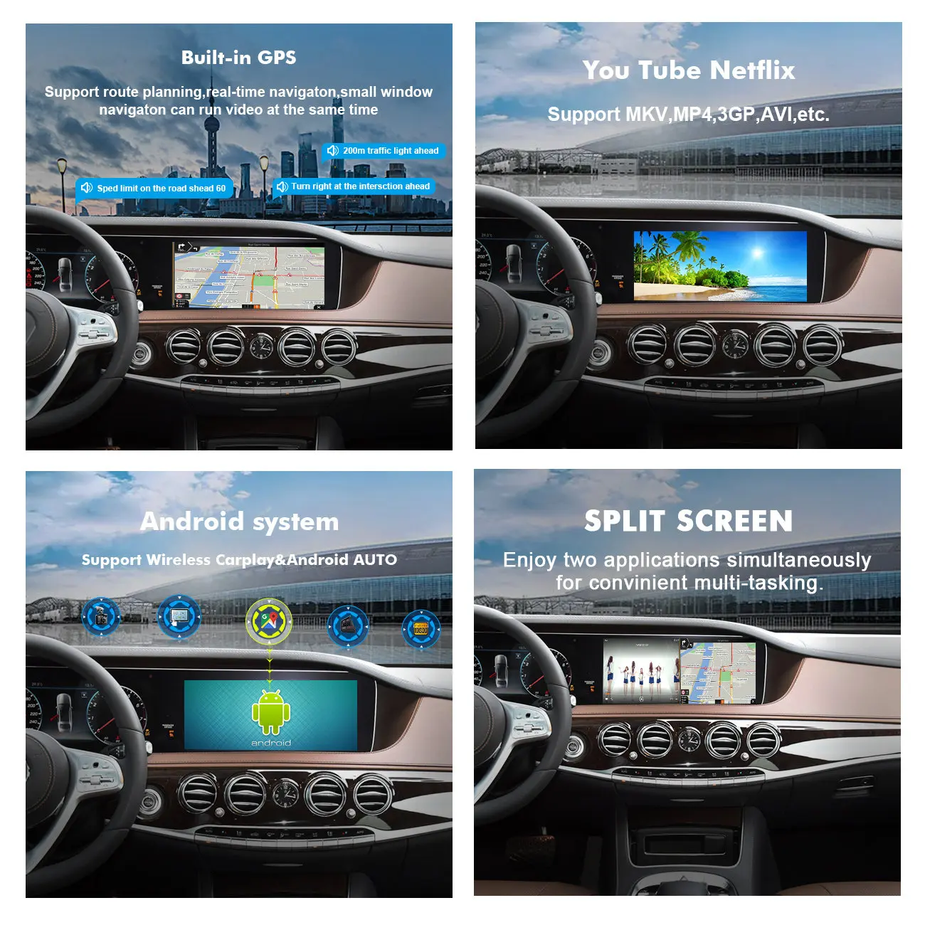 CUSP 8 Core USB Dongle Android Box Auto Car Radio GPS Stereo WIFI Multimedia Player 2+16GB / 4+64GB Plug and Play CarPlay