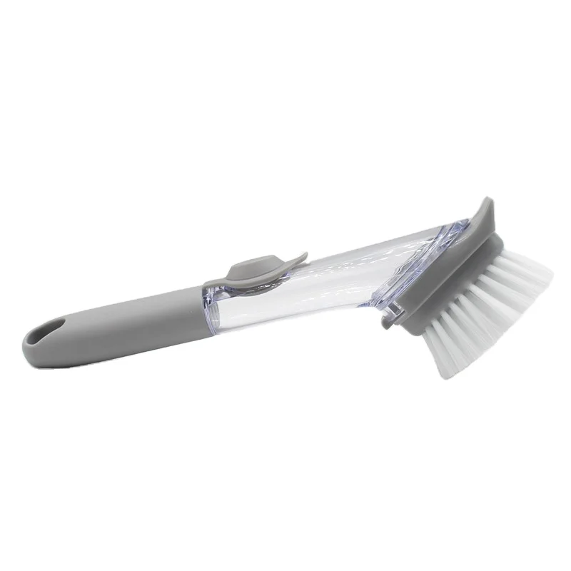 Strong decontamination luxury soap dispensing bathtub clean brush with exchangeable head