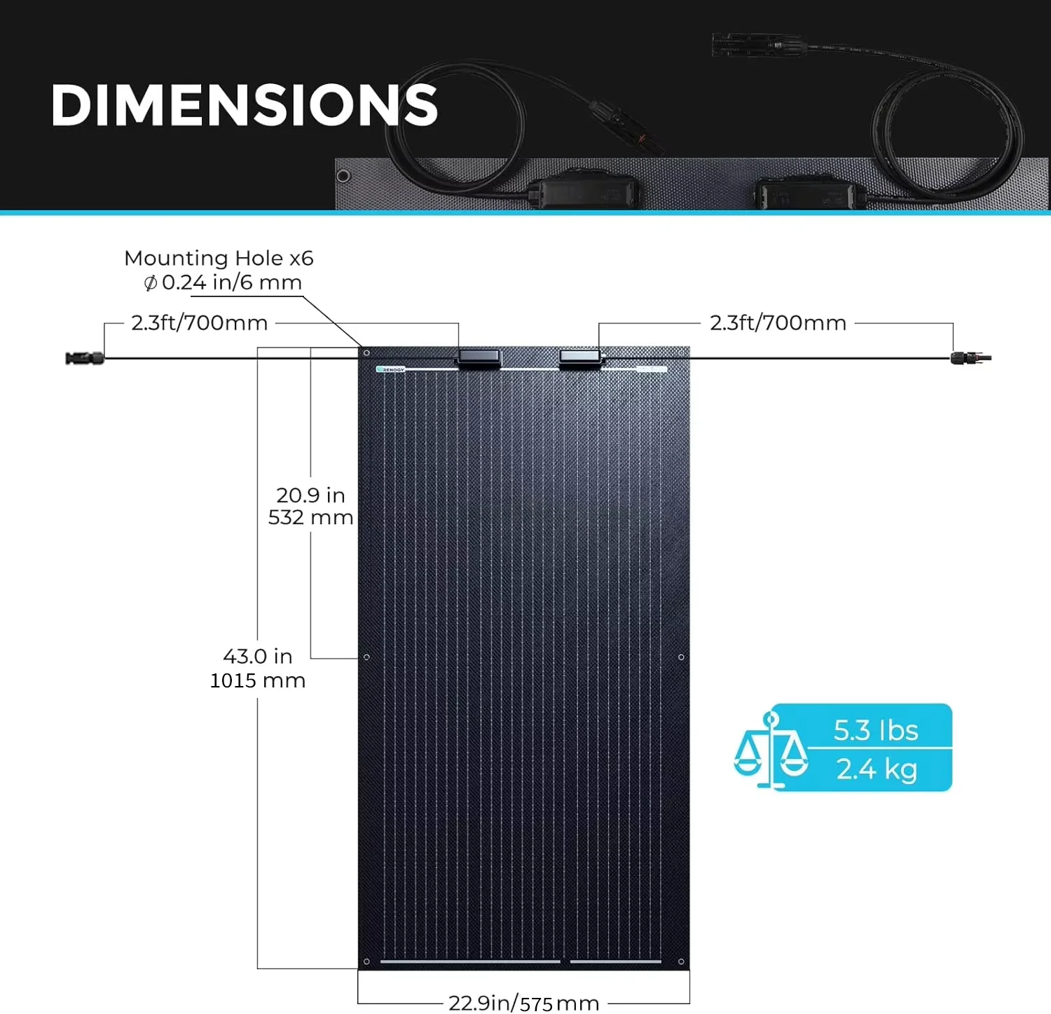 Custom High Quality 200W 100W 60W ETFE Thin Film Curved Monocrystalline Flexible Solar Panel