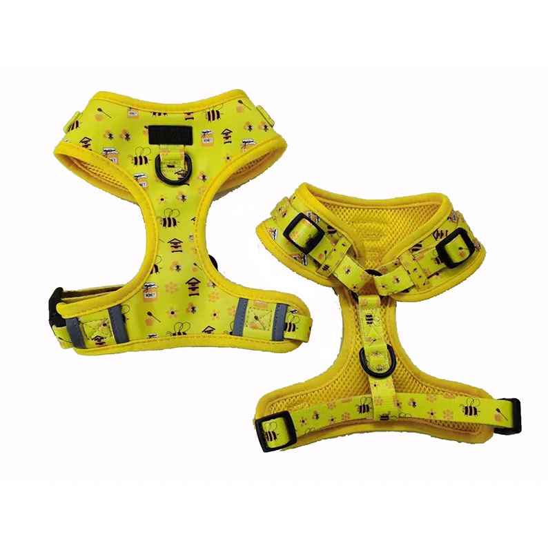 Top Seller Custom Design Neoprene Comfortable Adjustable Dog Harness with Front D ring