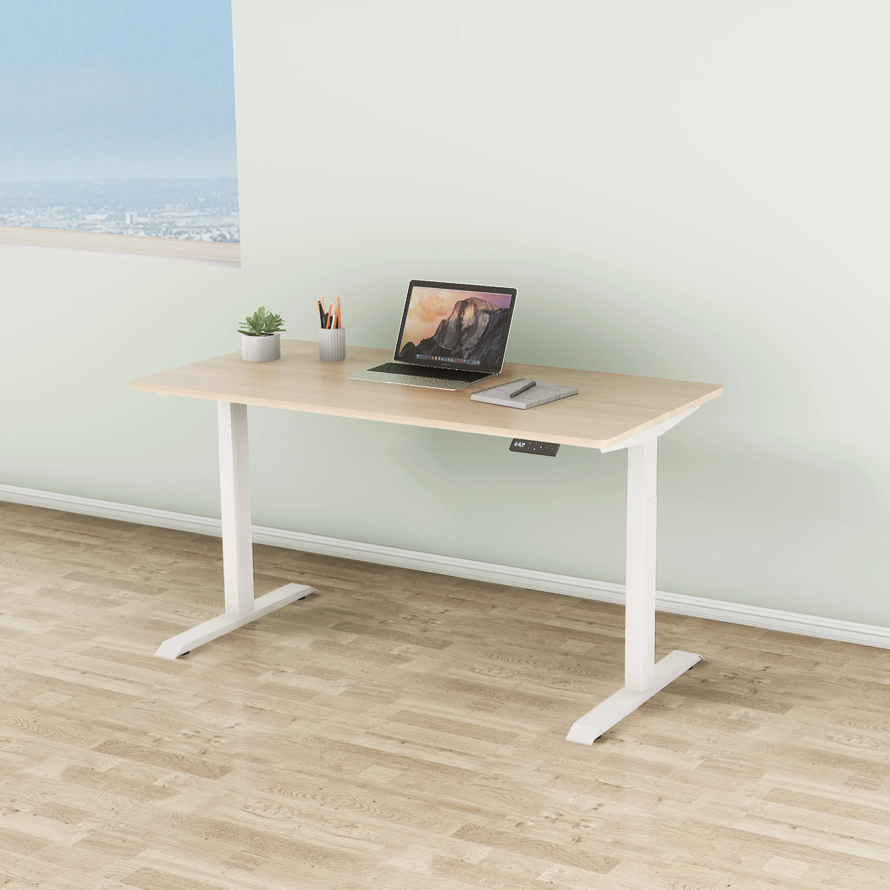 office furniture desks with 2 legs adjustable height modern design standing desk