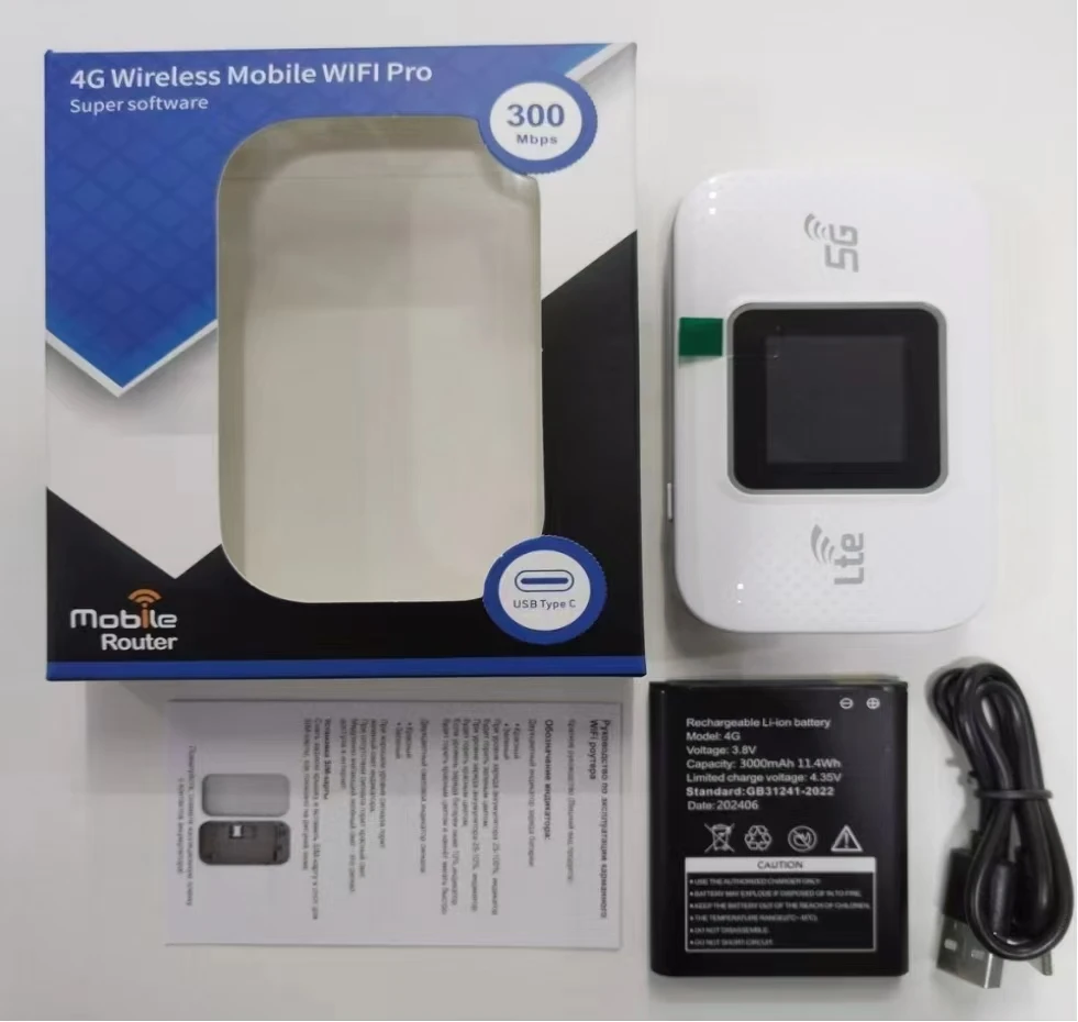 PIX-LINK PH314 LCD MI FI Router Mobile Wifi Hotspot Portable Modem Speed 300 Mbps 4G LTE