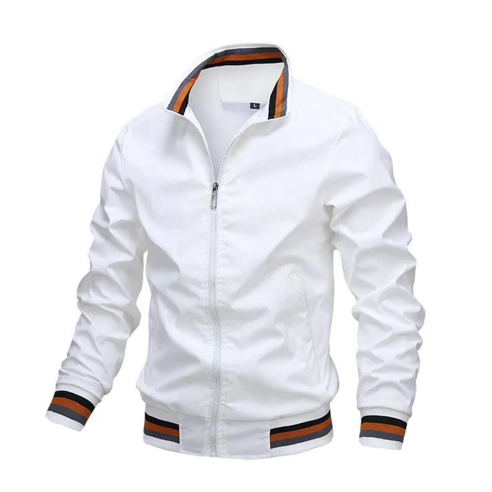 Wholesale Spring&Autumn Stand Collar Jogging Tennis Golf Men Outdoor Casual Sports Jacket/