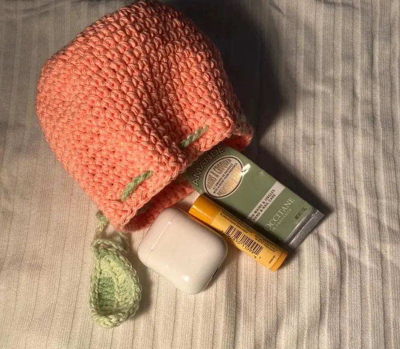 crochet daily Pouch bag  coin Purse cute bag rope hollow woven tote handbags bucket crochet bag