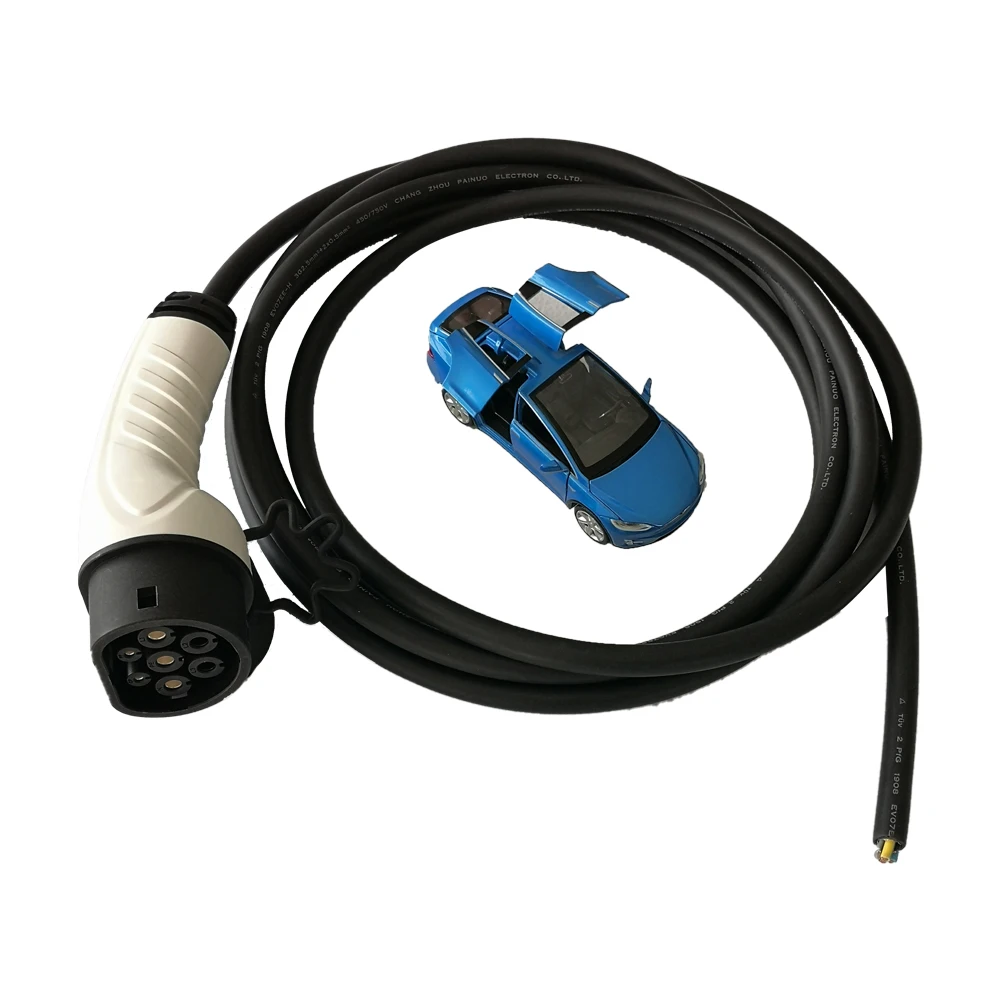 FISHER ev charger cable IEC 62196 5m 32A three-phase electric car charging
