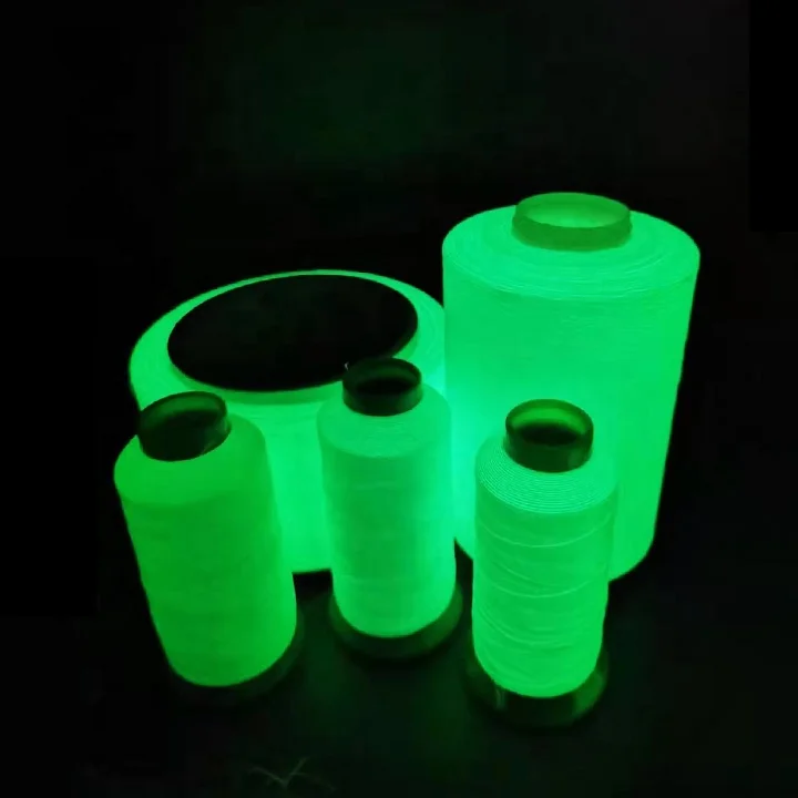 
108D/2 Mixed Color Luminous Sewing Thread for glow in the dark embroidery logo 