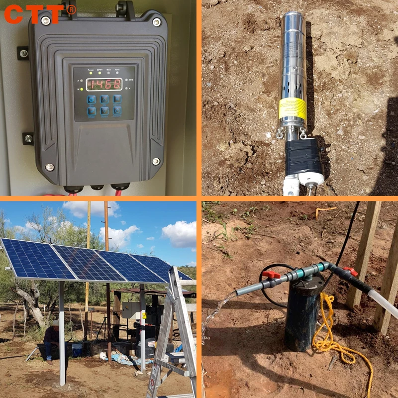4FLD10-43-72-1100 spare parts submersible solar pumps deep well solar pump kit 1.1kw (1.5hp) submersible solar water pump