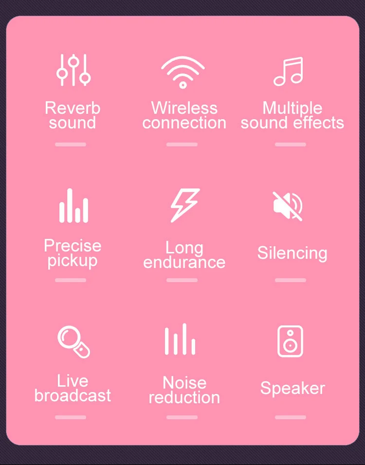 3-in-1 Portable Hand Speaker Wireless Karaoke Microphone for iPhone Android iPad PC