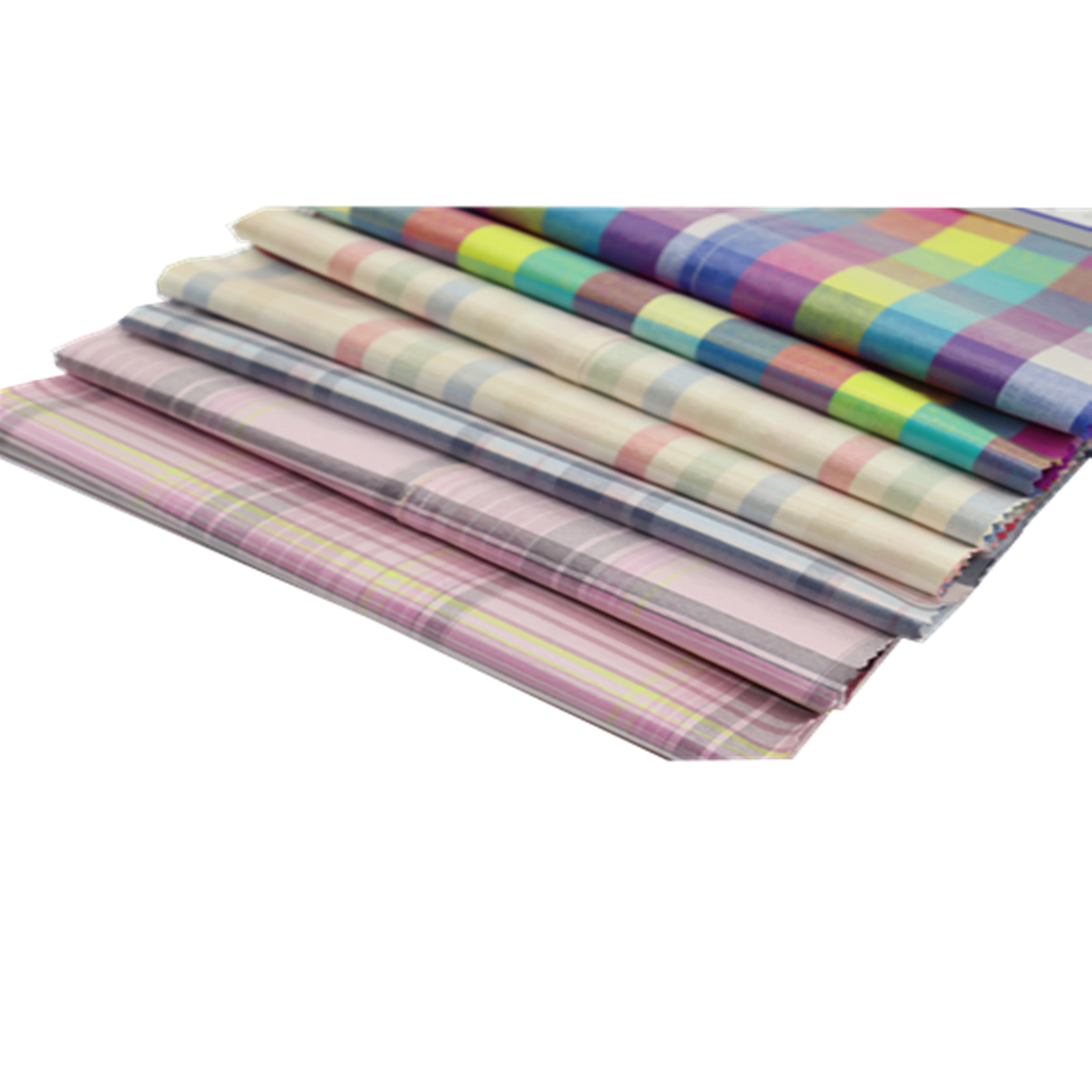 
Yarn Dyed Check Fabric in Face side With Liminated Film In Back Side Bonded Fabric For coat Textile 