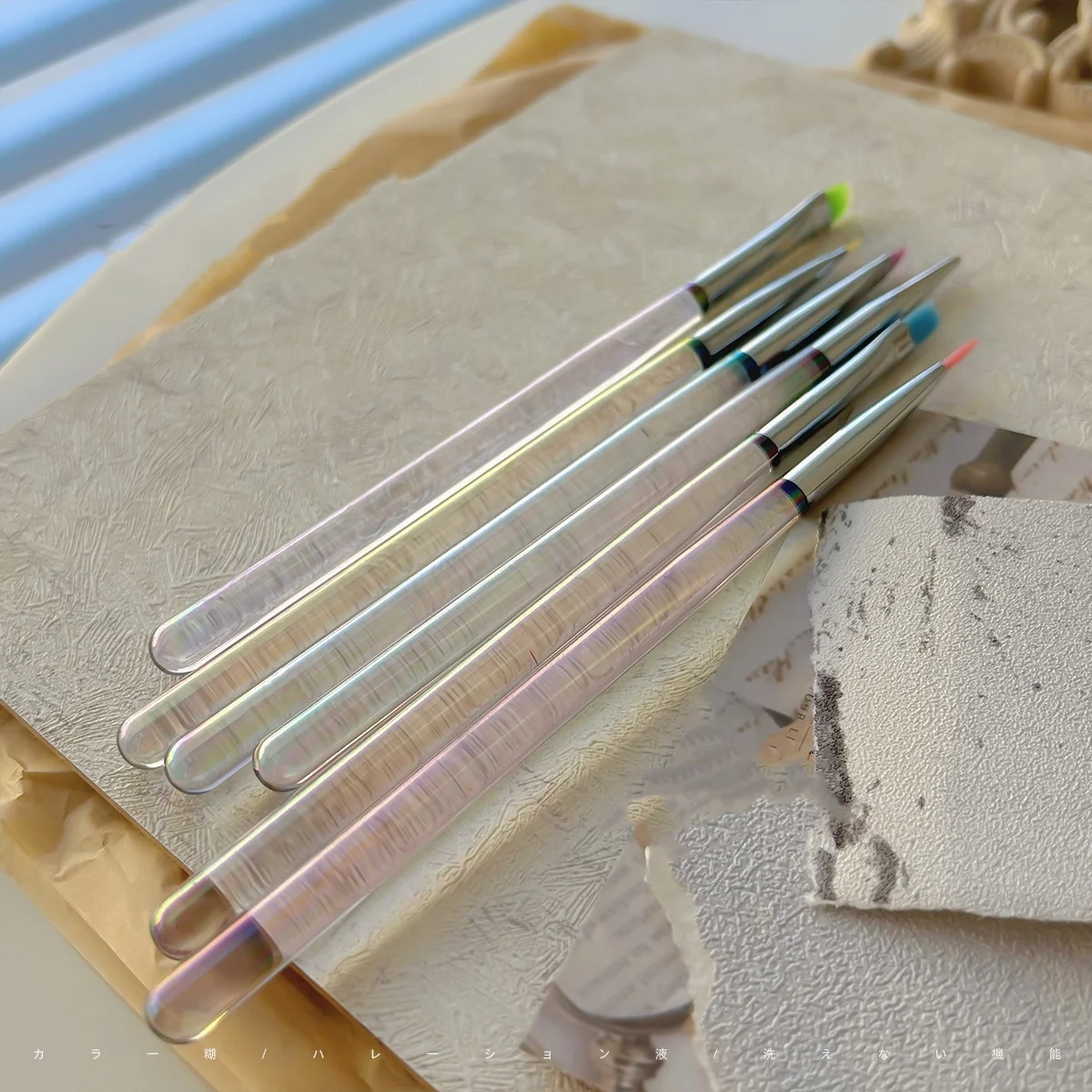 2024 Nail Liner Brushes Set Elongated Lines Striping Drawing UV Gel Painting Air Brush For Nails