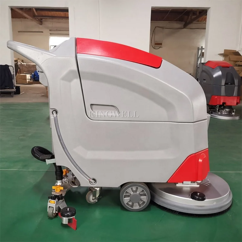 Automatic Multi functional Walk Behind Push Type Floor Scrubber Dryer  For Supermarket Warehouse