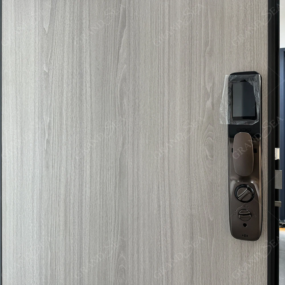 Hot Selling Aluminum Alloy Double Pivot Entrance Security Door External Aluminum Casement Swing Entry Door for Sale