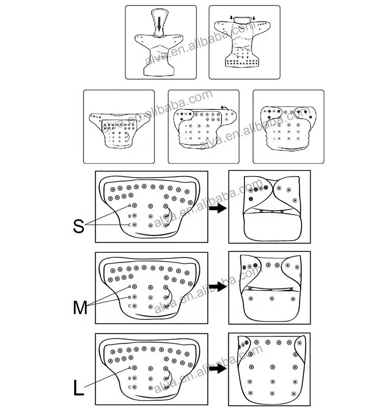 ALVABABY Fishes Design Limited Edition Printed Baby Cloth Nappy