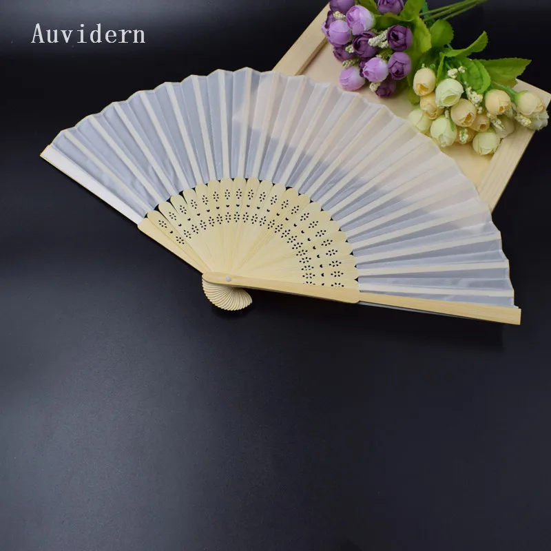 Personalized White Hand Fan For Wedding Customized Names & Date as Wedding Favors Gift Personalized Logo