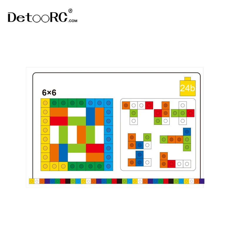 Detoo DIY STEM Educational toys Mathematical cube blocks for kids early learning diy building games