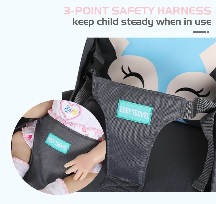 Durable light weight travel baby child transportable dining table booster seat for dining table