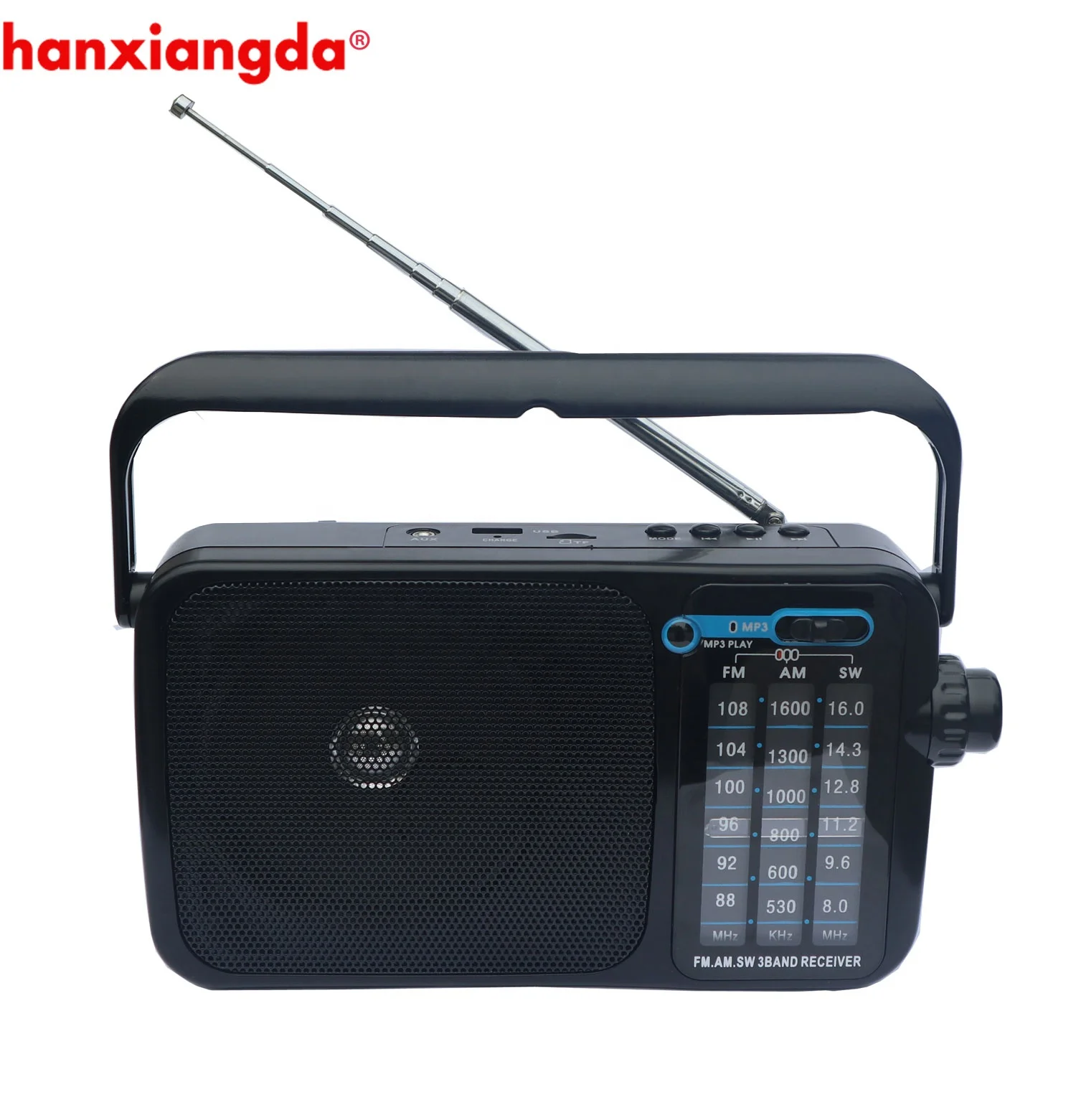 800mAH Rechargeable AM FM SW Radio portable radio digital