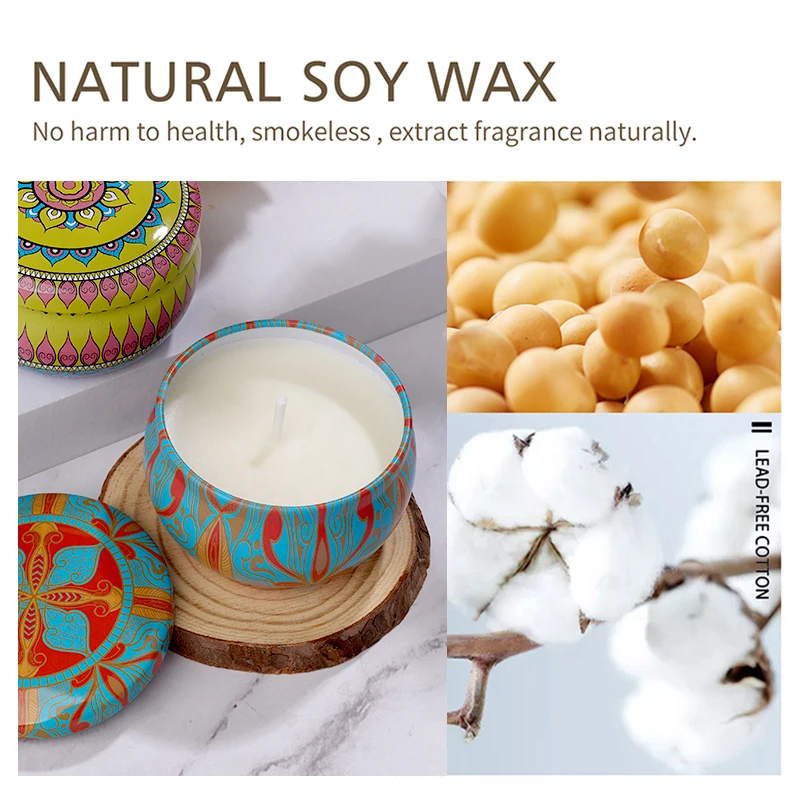 Wholesale Luxury Candle Set Custom Label Packaging Natural Scented Soy Wax Candles Aroma Wedding Gift Set