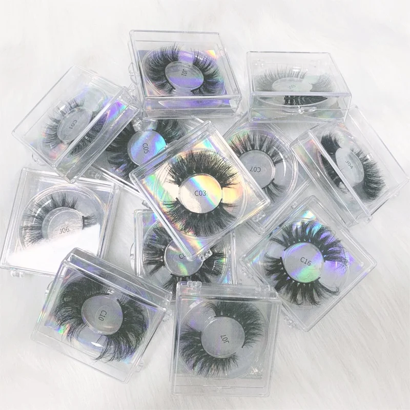 Private label 3d lashes mink with custom packaging box wholesale eyelash