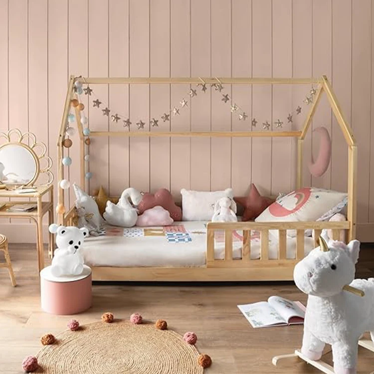 WDF Factory Wholesale children two layers bunk bed children three bedrooms beds lit pour enfant 2ans lit enfant for kids sleep