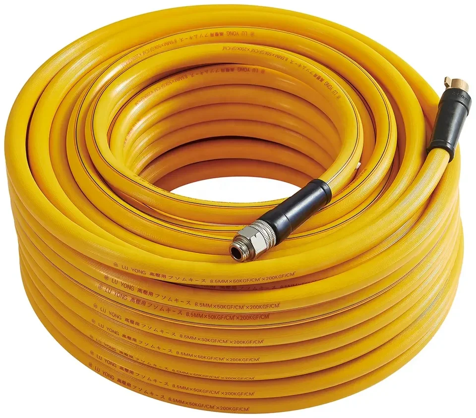 300 PSI 3/8 дюймов x 50 футов сверхмощный Гибридный воздушный шланг с 1/4 'фитингами MNPT легкий воздушного компрессора