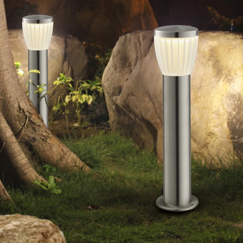 modern hot sell landscape stainless steel fold pc shade 14w exterior led garden lamp light