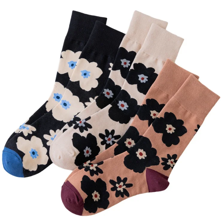Wholesale Bulk Funny style hip hop Women breathable New Design Cotton Socks