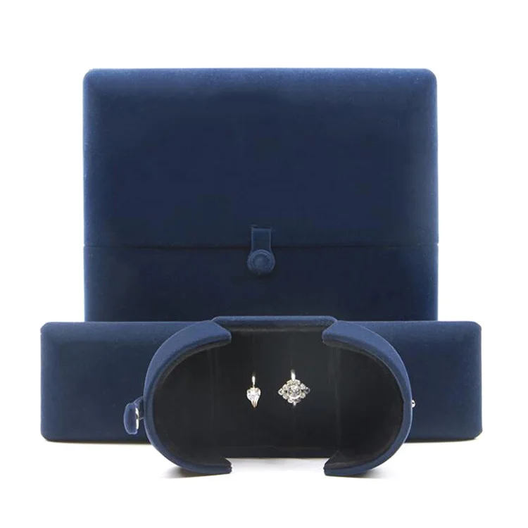 Bulk stock velvet jewellery gift box for rings pendant and necklace display
