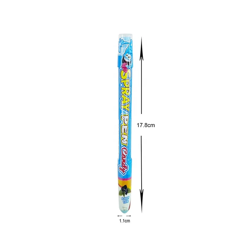 Pen shaped liquid spray candy sweets factory
