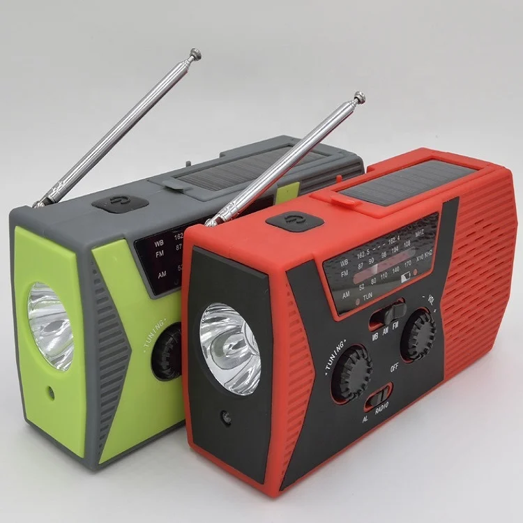 Оптовая продажа Amazon Лидер продаж аварийный портативный Радиоприемник Mini AM FM на солнечной батарее с портативным зарядным устройством OEM USB разъем US Noaa