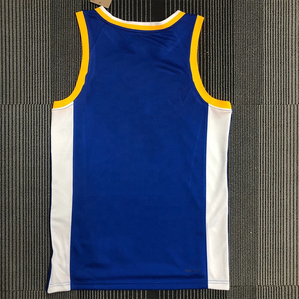 75th  Anniversary High Quality Heat Pressed  Custom Name Curry Thompson Wiggins Iguodala Golden State Basketball Jersey