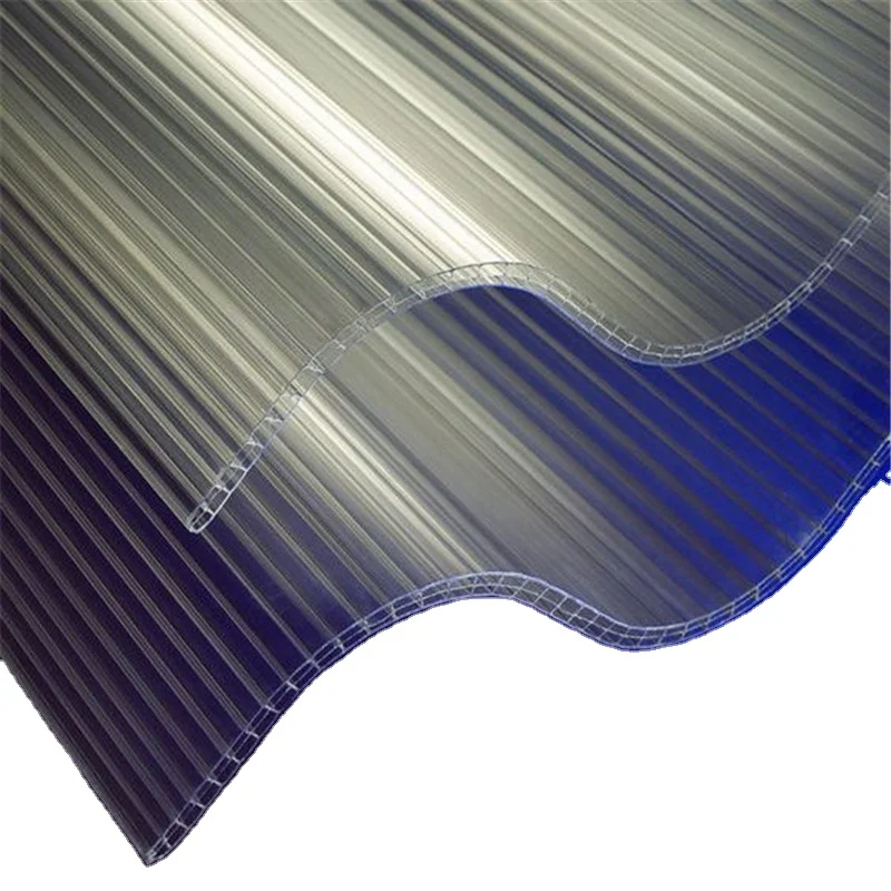 Custom design green blue transparent orange  polycarbonate corrugated roofing wave sheet