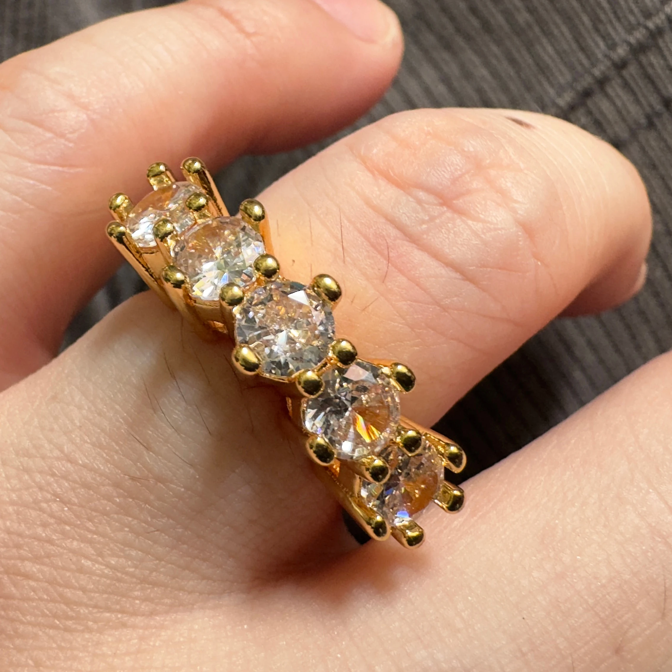 BMZ 2024 New copper 5A CZ stone hot sell fashion ring