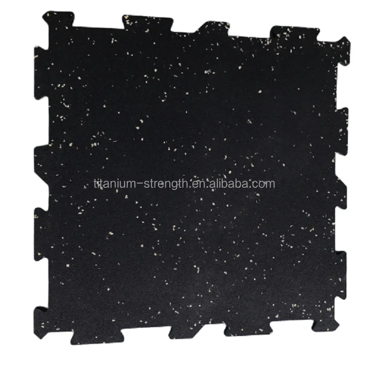 Rubber Flooring 10~50mm Thickness Shock Absorbing Noise Reduction Gym Rubber Tiles