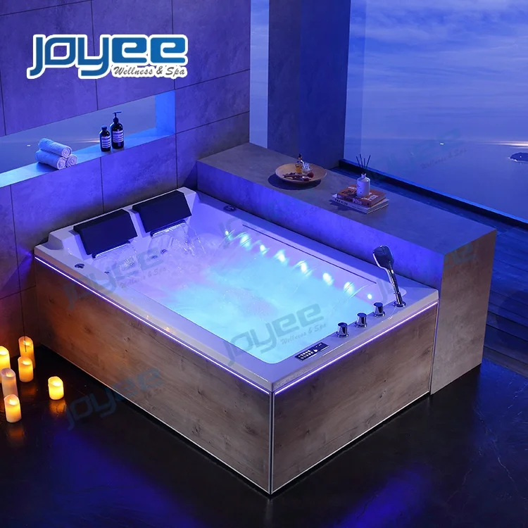 JOYEE Modern Design Freestanding Bath Tub Couple Indoor Sex in air Bubble Massage Hot Spa