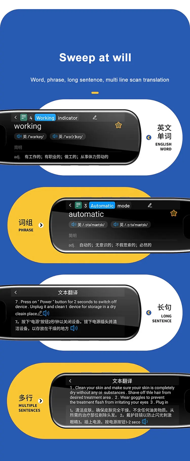 Умный дом работать перевод онлайн супер ручка карман для электроники язык переводчики AI голосовых словаря