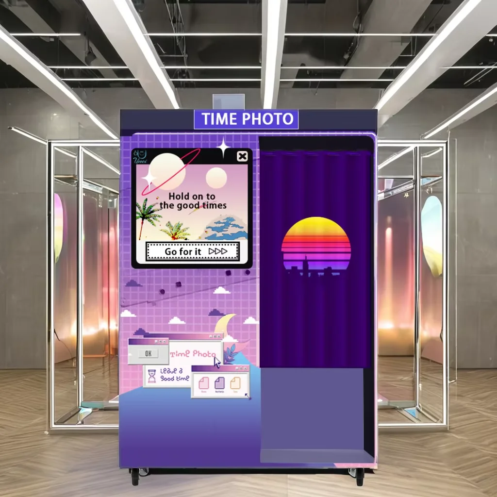 High Quality Portable Photo & Video Booth for Business  Wedding Events  Degree Tempered Glass Compatible Cameras iPads SLRs