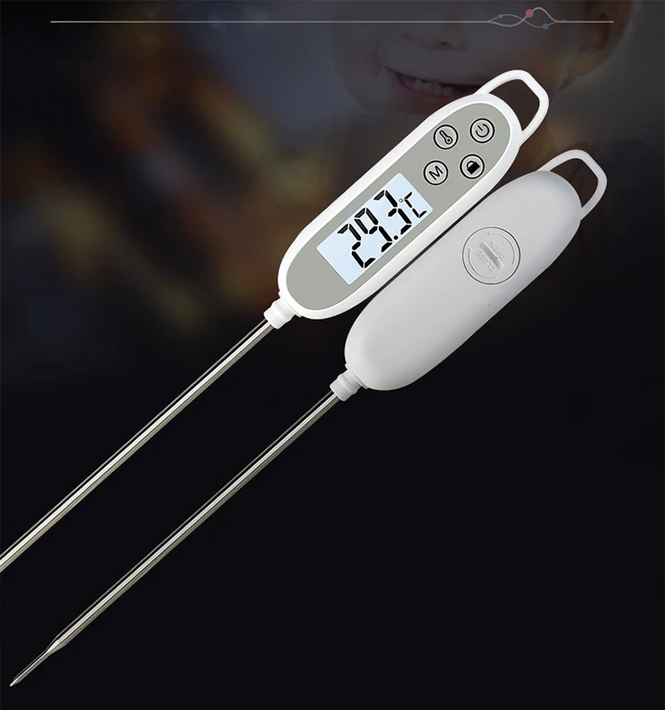 Digital Instant Read Water Thermometer for Cooking Meat Candy Tea Milk Oil Kitchen Digital Food Probe for Outdoor BBQ Grilling