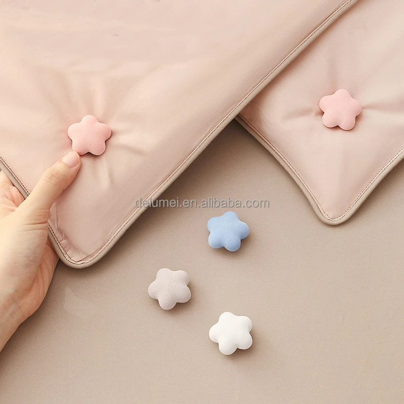 4pcs Safety Non-slip Quilt Blankets Bed Sheet Fastener Cute Dekbed Clips Pins Star Duvet Cover Clip Quilt Holder