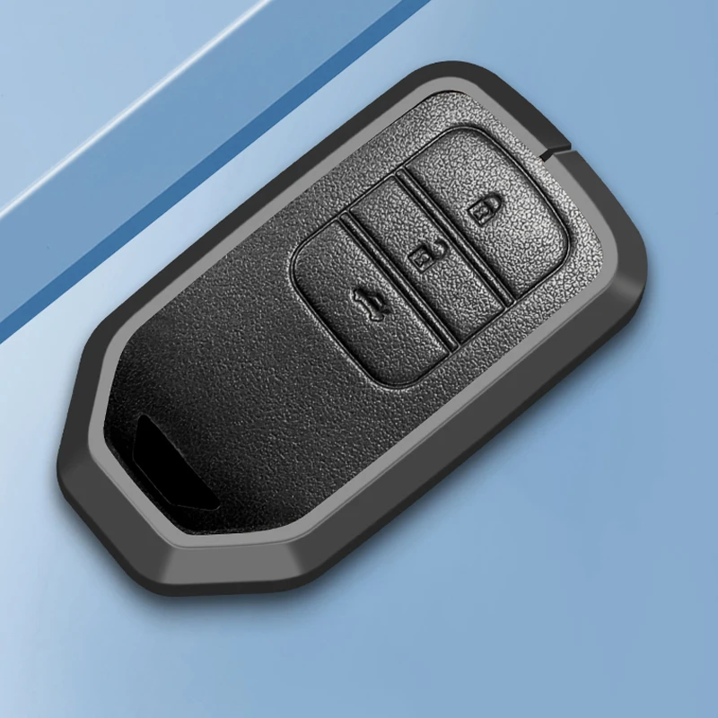 Factory Wholesale Exclusive Aluminum Alloy Leather Car Key Cover Case For HONDA