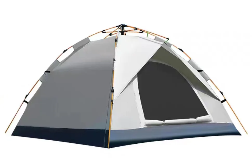 Outdoor  blue camping folding automatic tent 3-4 people beach easy speed open tent