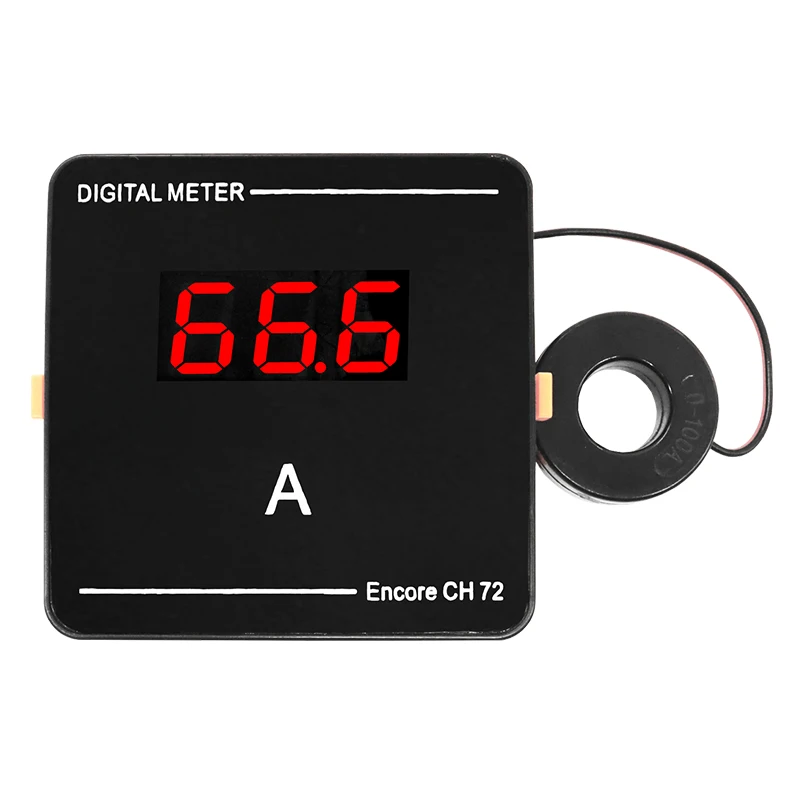 AC50-500V AC1-120A 72*72*32mm Amperemeter Amperimeter With Current Transformer Digital Display Ammeter