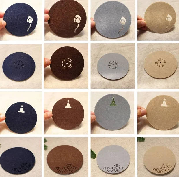 Factory direct sales Custom colors available Plate liner One hundred percent polyester Round Felt Coaster