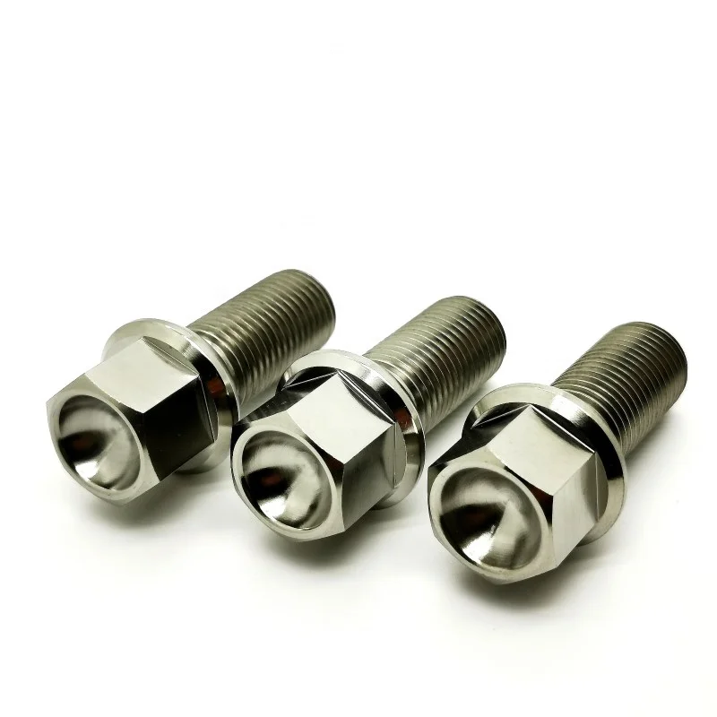 Grade 5 Titanium Lug Wheel bolts Titanium Lug Bolts M14x1.5 for Racing Cars m14 x 15 titanium wheel bolt m12 125